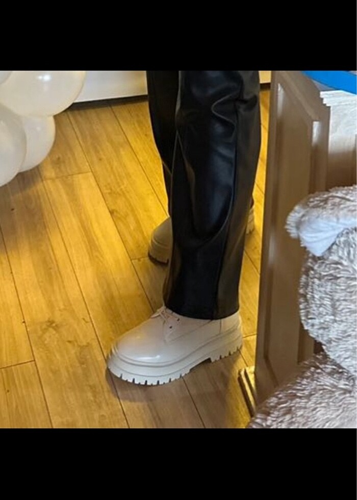 Stradivarius Bağcıklı Bot 2 saat giyinildi - Görsel 5