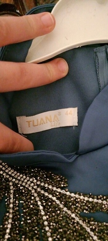 Saten tesettür abiye elbise - Görsel 5