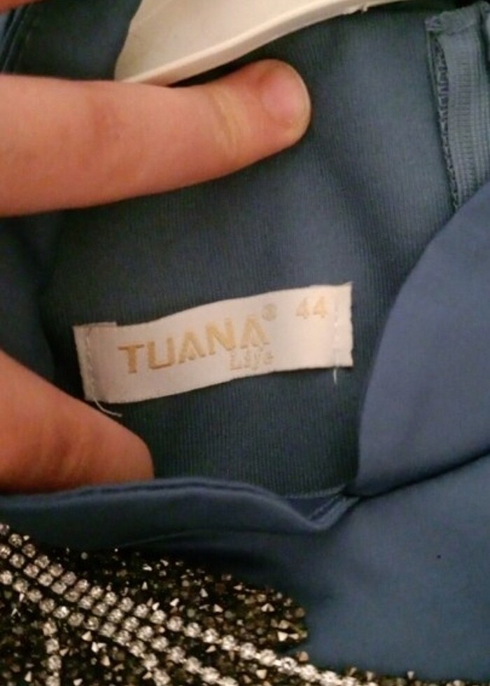 Saten tesettür abiye elbise - Görsel 5