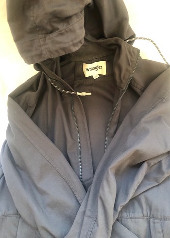 Wrangler Gri Erkek Kapüşonlu Fermuarlı Ceket - Görsel 3