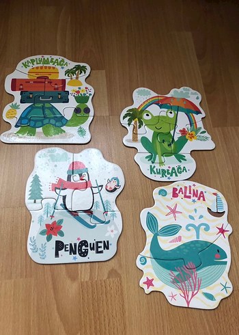 Renkli Hayvan Figürlü Puzzle - Görsel 2
