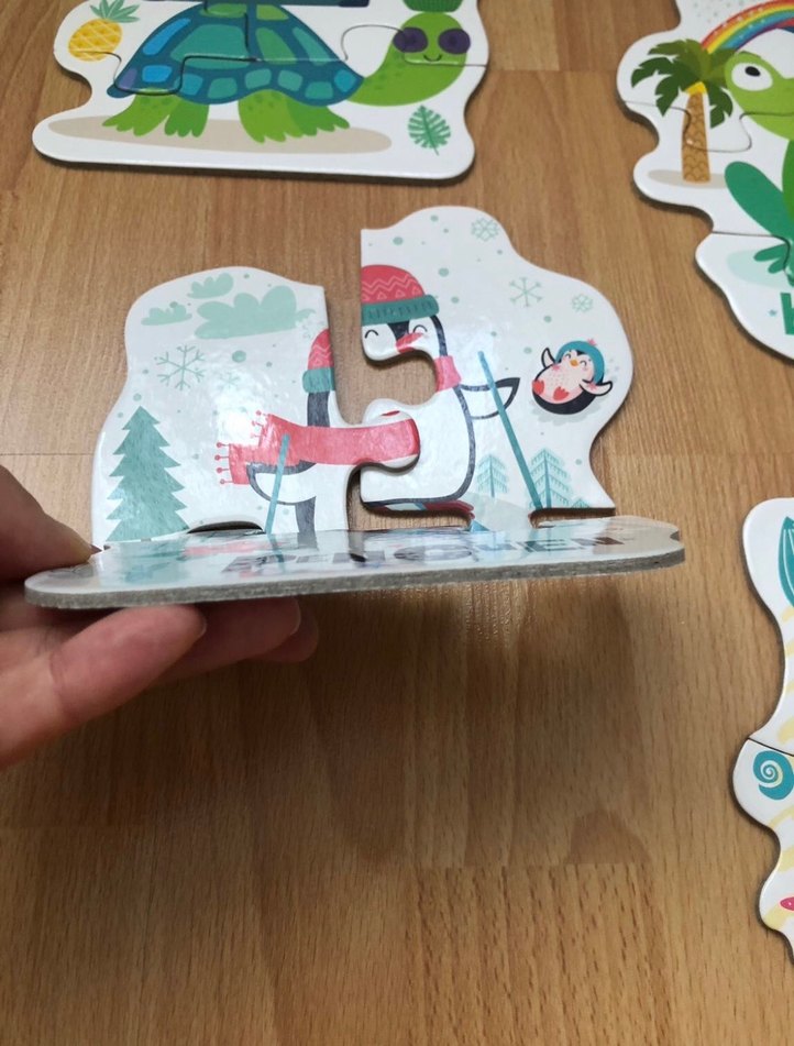 Renkli Hayvan Figürlü Puzzle - Görsel 3