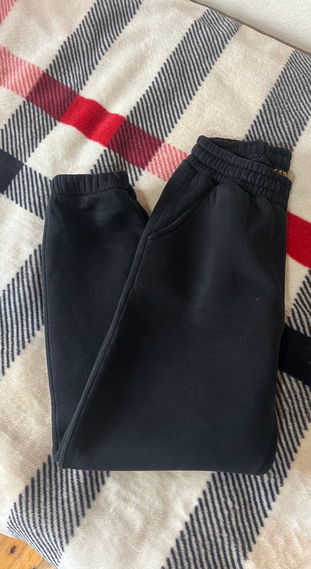 Siyah Mini Kadın Rahat Sweatpant - Görsel 4