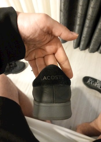 Lacoste Siyah Erkek Ayakkabı Bağcıkları - Görsel 3