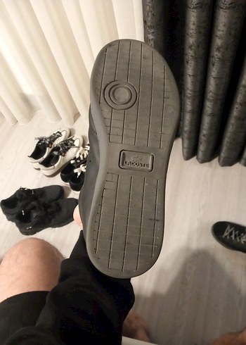 Lacoste Siyah Erkek Ayakkabı Bağcıkları - Görsel 2