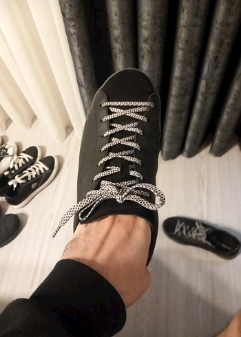 Lacoste Siyah Erkek Ayakkabı Bağcıkları - Görsel 4