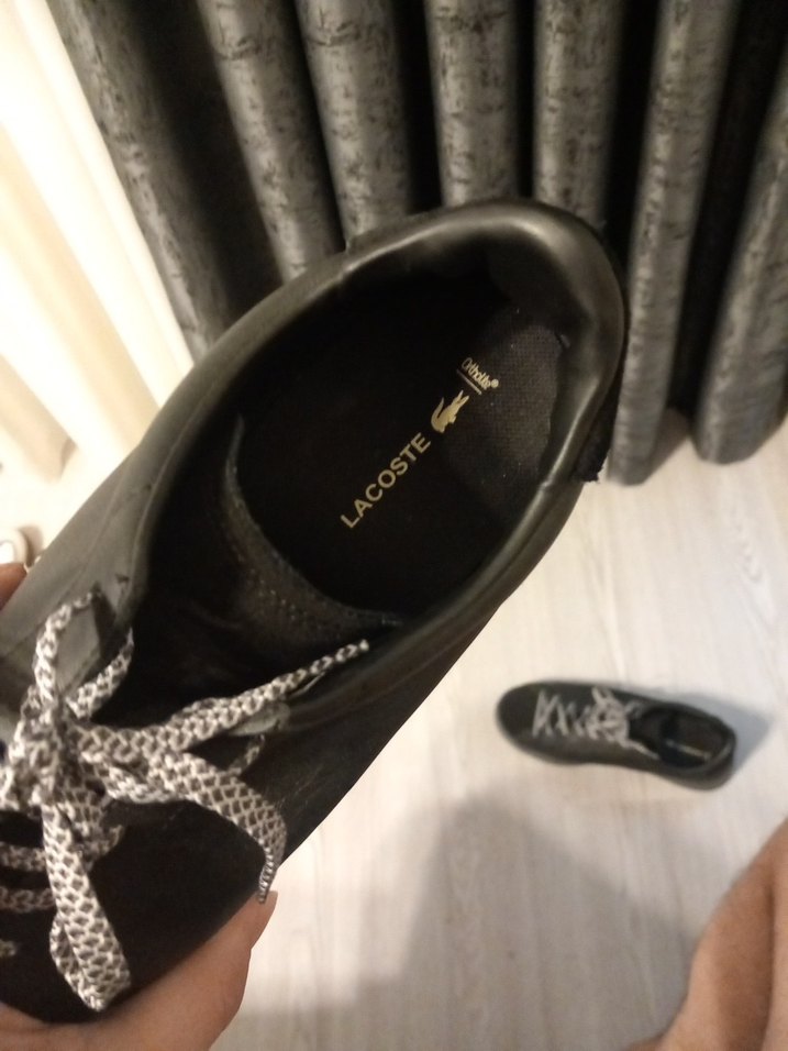 Lacoste Siyah Erkek Ayakkabı Bağcıkları - Görsel 5
