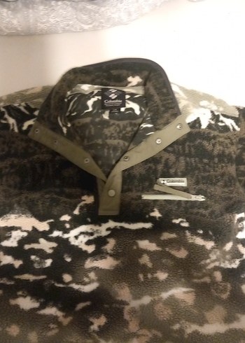 Columbia Gri Kamuflaj Desenli Erkek Polar - Görsel 2