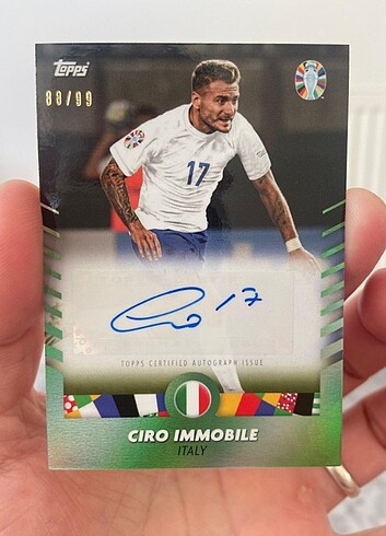 Topps Euro 2024 İtaly Ciro İmmobile /99 Auto