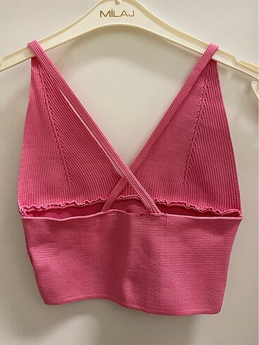 Trendyol & Milla Pembe askılı crop top