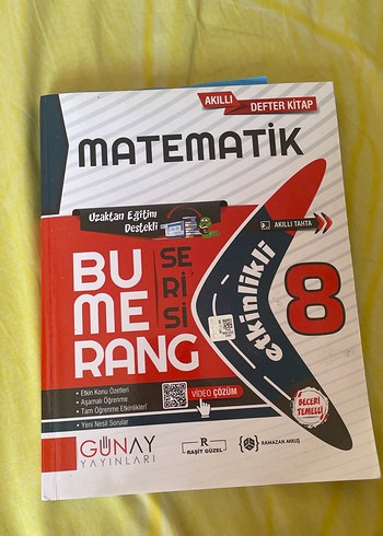 Günay Yayınları 8. Sınıf Akıllı Matematik Defter Kitap