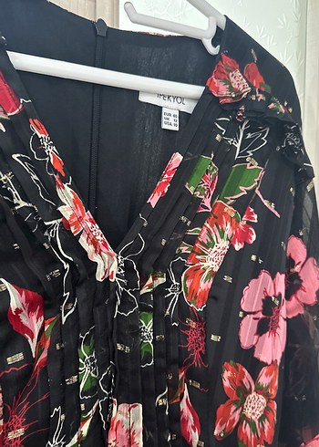 Çiçek Desenli Bohem Uzun Tunik - Görsel 2