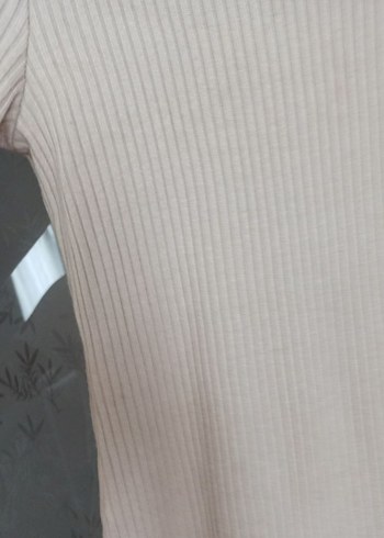 Zara ACELYA Bej Uzun Kollu Boğazlı Triko Elbise