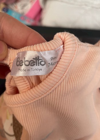 Kız Çocuk Bej Bohem Kısa Kollu Tişört - Görsel 5