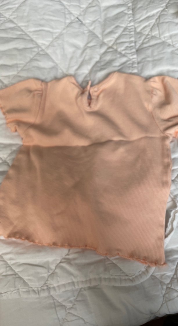 Kız Çocuk Bej Bohem Kısa Kollu Tişört - Görsel 3