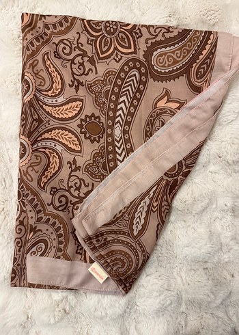 Kahverengi Bohem şal - Görsel 2