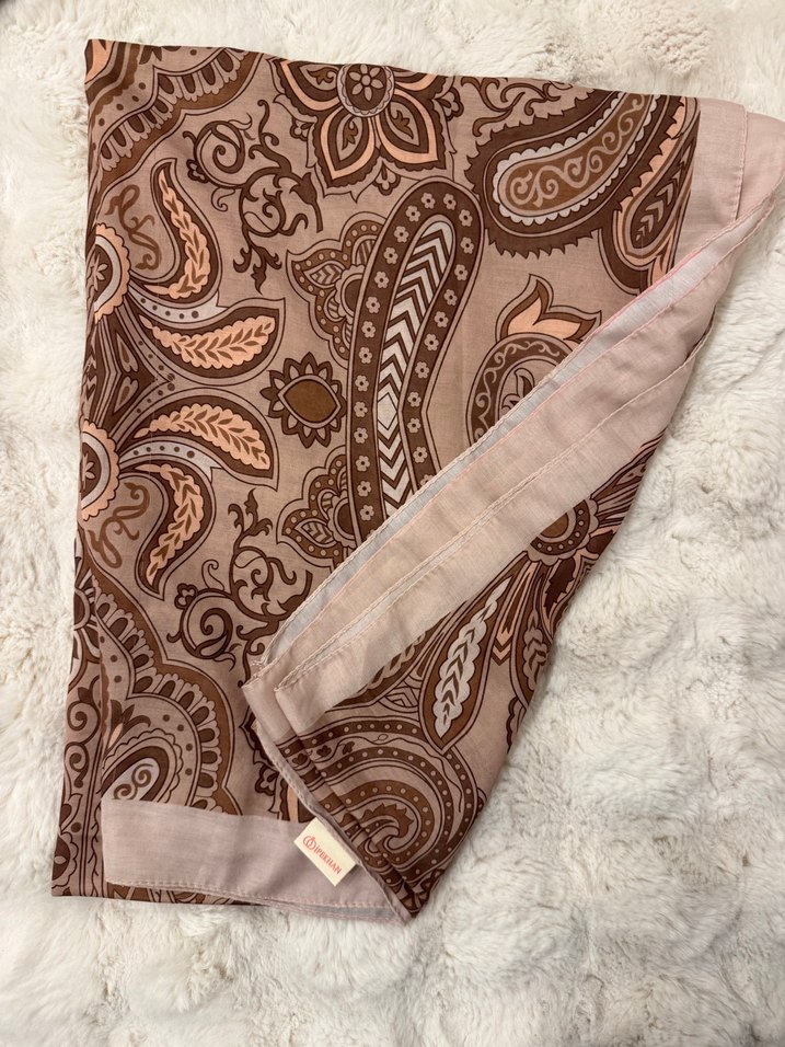 Kahverengi Bohem şal - Görsel 2