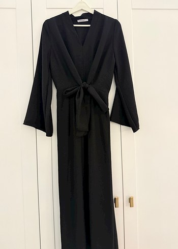 Siyah Uzun Kollu Kadın Elbise - Görsel 2