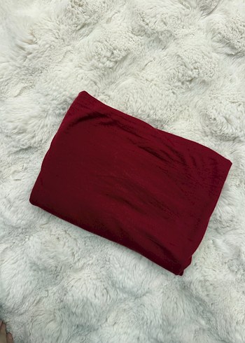 Bordo penye şal - Görsel 2