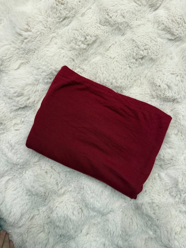 Bordo penye şal - Görsel 2
