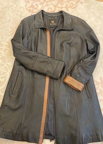 Uzun Kadın Roberto Cavalli gerçek deri ceket - Görsel 3