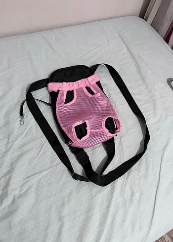 Pembe Bağlamalı kedi Taşıma Çantası