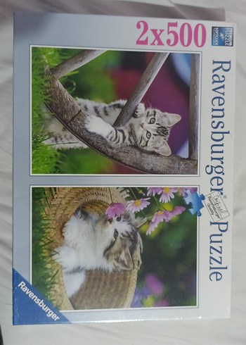Ravensburger 2x500 Parça Kedi Puzzle