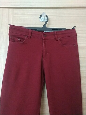 30 Beden bordo Renk Kadın Bordo Pantolon