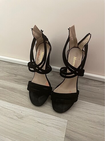 Süet 36 topuklu ayakkabı - Görsel 3