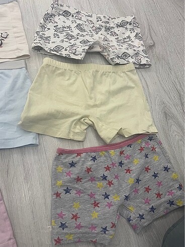 5 Yaş Beden çeşitli Renk 8?li kız çocuk Boxer şort