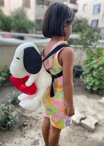 Zara Renkli Snoopy Çocuk Sırt Çantası Zara