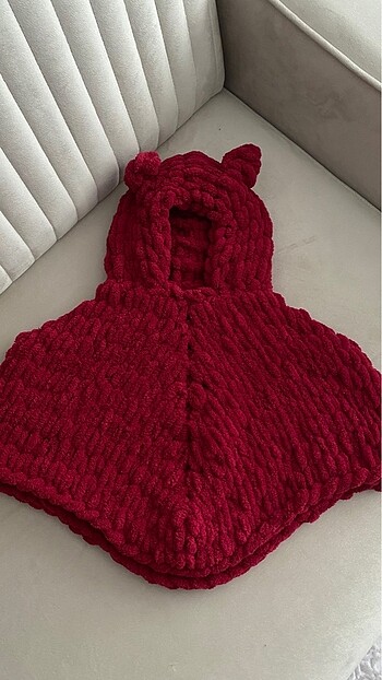 HelloBaby Puffy bebek kapşonlu panço
