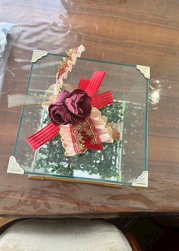 Parlak Altın Renkli cam kutu - Görsel 2