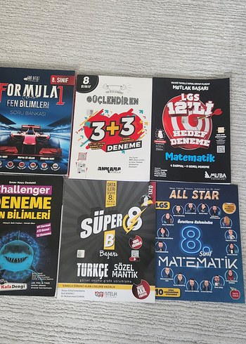 Beden 8. Sınıf LGS Fen Bilimleri ve Matematik Çalışma Kitapları