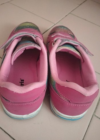 32 Beden Kız Çocuk Pembe Renkli Spor Ayakkabı