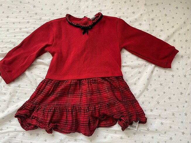 Çocuk kırmızı elbise 4-5 yaş