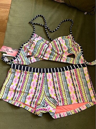 Penti Baskılı Paradise Bird Wrap bikini takım