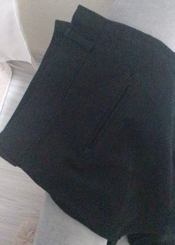 Kadın Siyah Kumaş Pantolon, Normal Boy, - Görsel 3