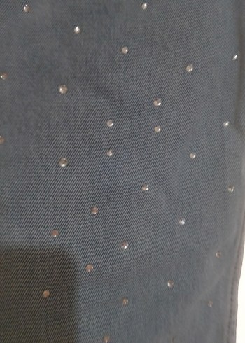 taş detaylı jean - Görsel 4