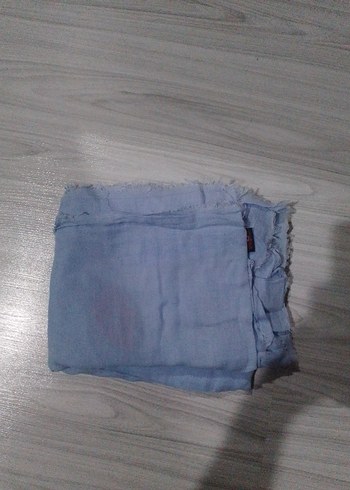 Nakışlı Mavi şal genç Akel marka - Görsel 7