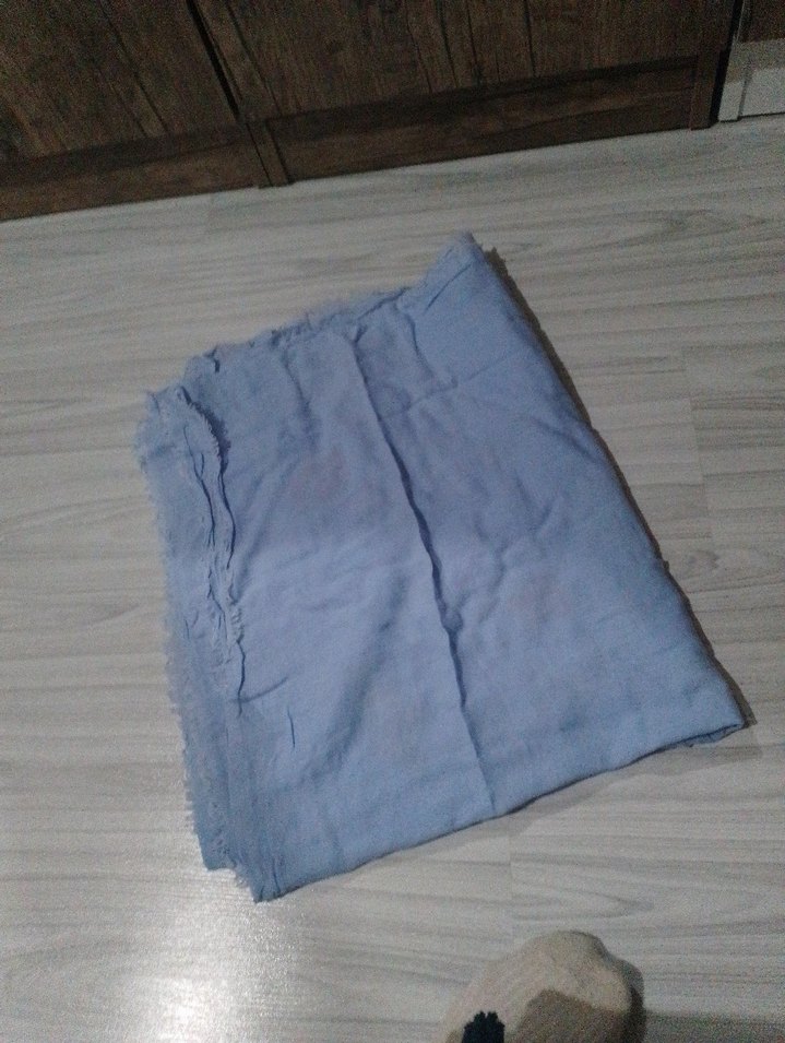 Nakışlı Mavi şal genç Akel marka - Görsel 5