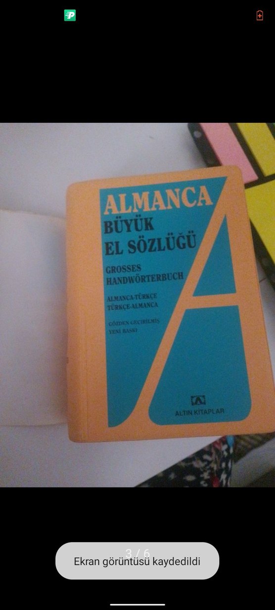 Almanca-Türkçe Büyük El Sözlüğü - Görsel 3