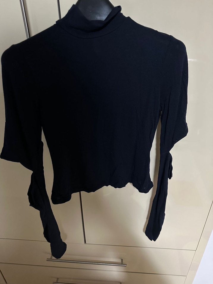 Lacivert Boğazlı Yaka Uzun Kollu - Görsel 2