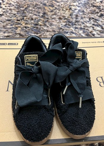 Puma Siyah peluş Kadın Spor Ayakkabı - Görsel 2