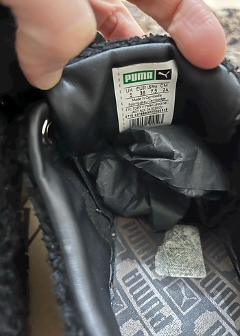 Puma Siyah peluş Kadın Spor Ayakkabı - Görsel 4