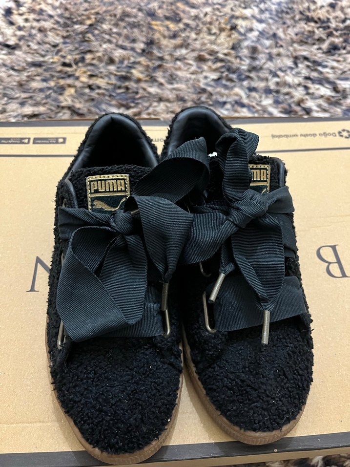 Puma Siyah peluş Kadın Spor Ayakkabı - Görsel 2