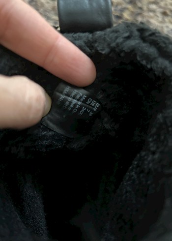 HM Siyah Kürklü Platform Topuklu Kadın Bot - Görsel 8