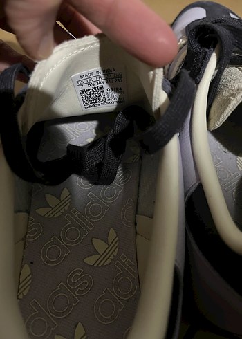 Beyaz Gri Adidas Spor Ayakkabı - Görsel 5