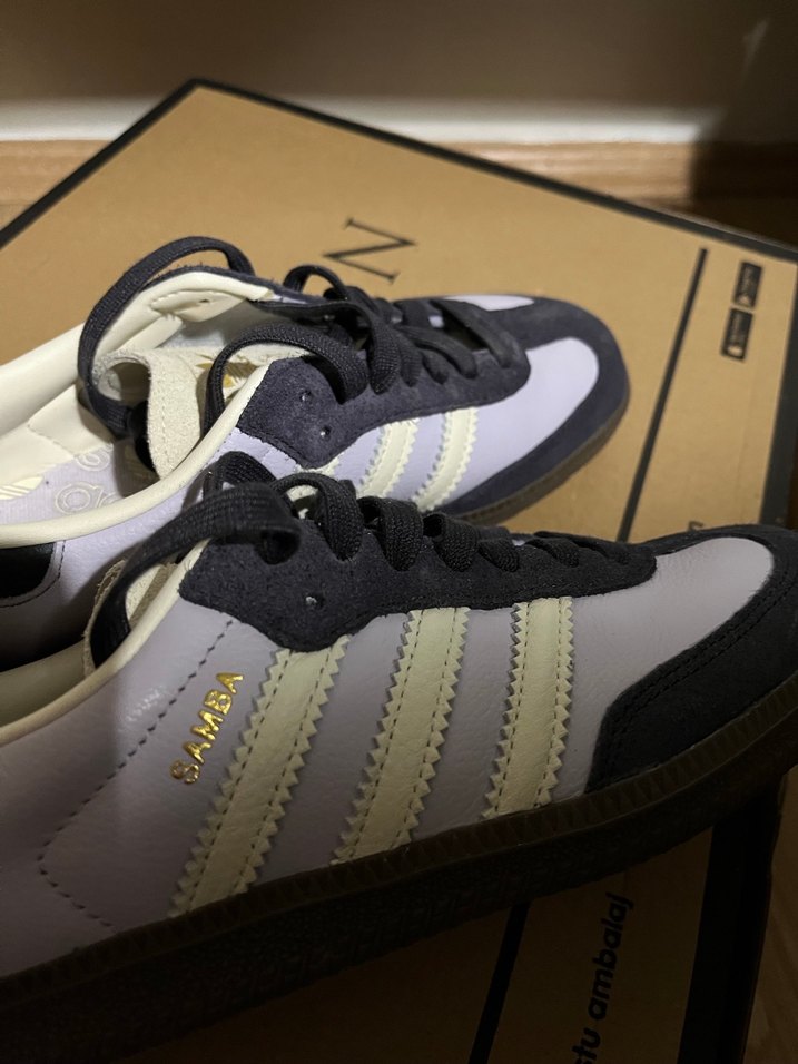 Beyaz Gri Adidas Spor Ayakkabı - Görsel 3