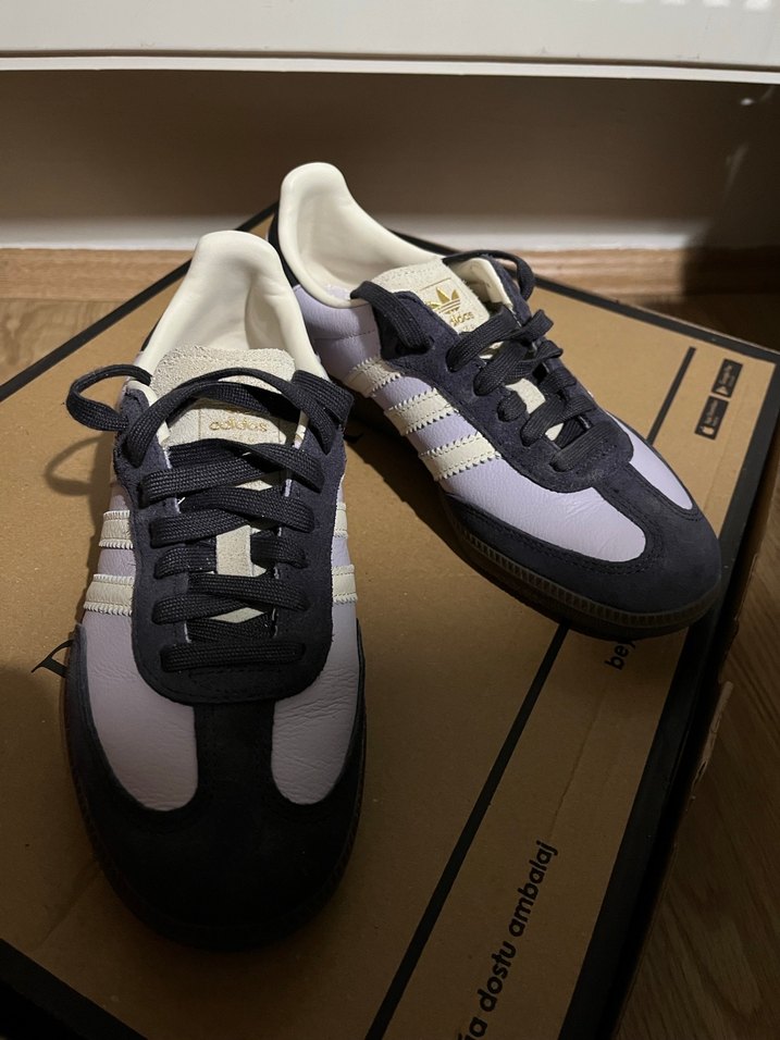 Beyaz Gri Adidas Spor Ayakkabı - Görsel 2